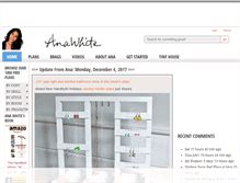 Tablet Screenshot of ana-white.com